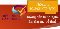 Thông tư hướng dẫn hành nghề làm thủ tục về thuế